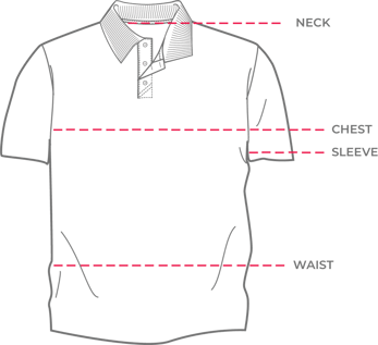 Mens shirt chest outlet size chart